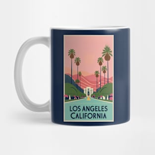 A Vintage Travel Art of Los Angeles - California - US Mug